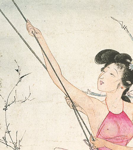 越秀-胡也佛的仕女画和最知名的金瓶梅秘戏图